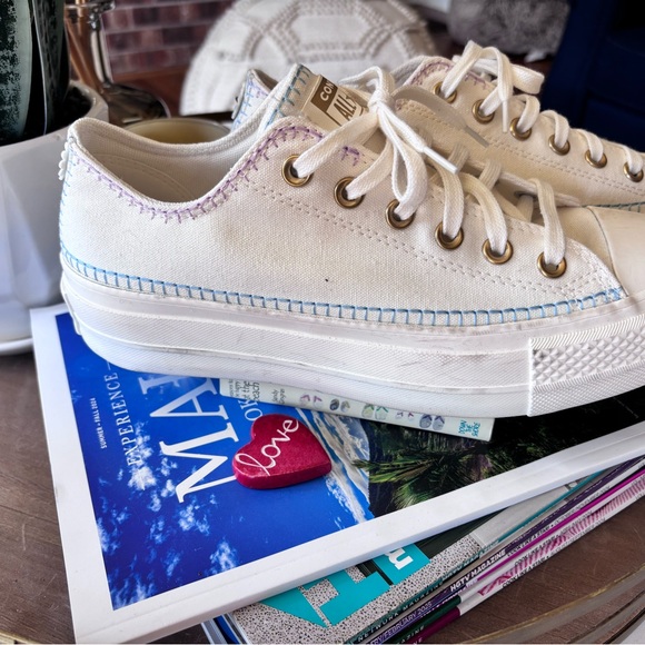 Converse Chuck All Stars Crafted Stitch Lift Platform canvas 🤩 - Picture 3 of 6